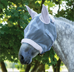 MOSQUITO MESH DRAFT HORSE FLY MASK W/EARS